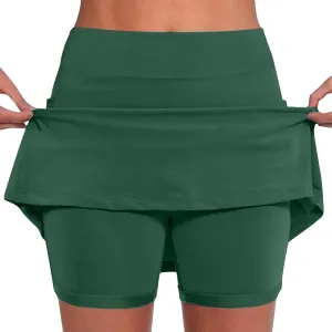 DDAPJ pyju Womens Summer Casual Skorts Plus Size Athletic Golf Tennis Skirts High Waisted Shorts Running Gym Yoga Outfits