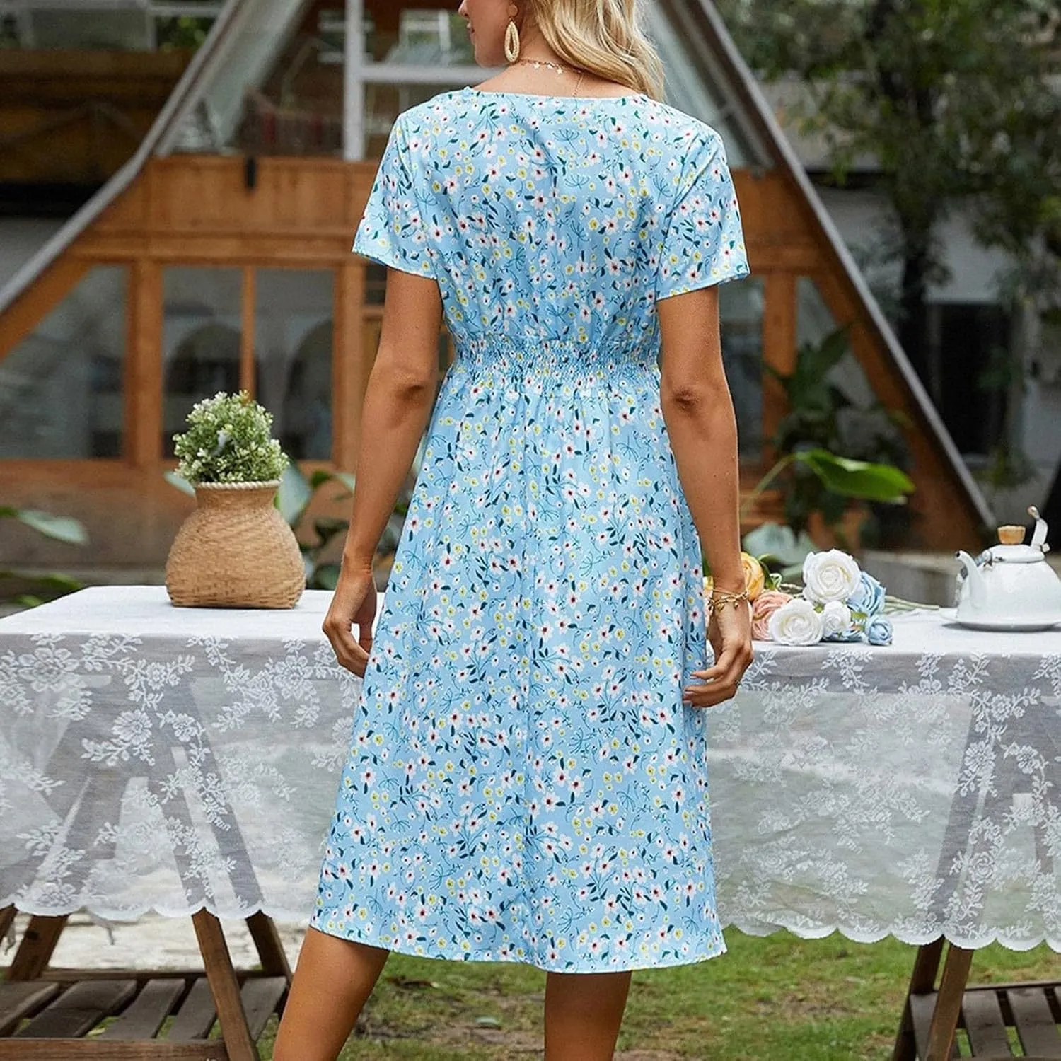 Dresses for Women 2025 Tea Party Dresses for Woman Womens Summer Dresses Spring Summer Casual
