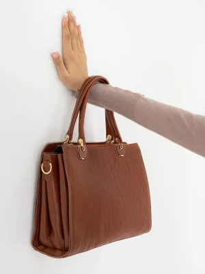 Engraved Texture Handbag