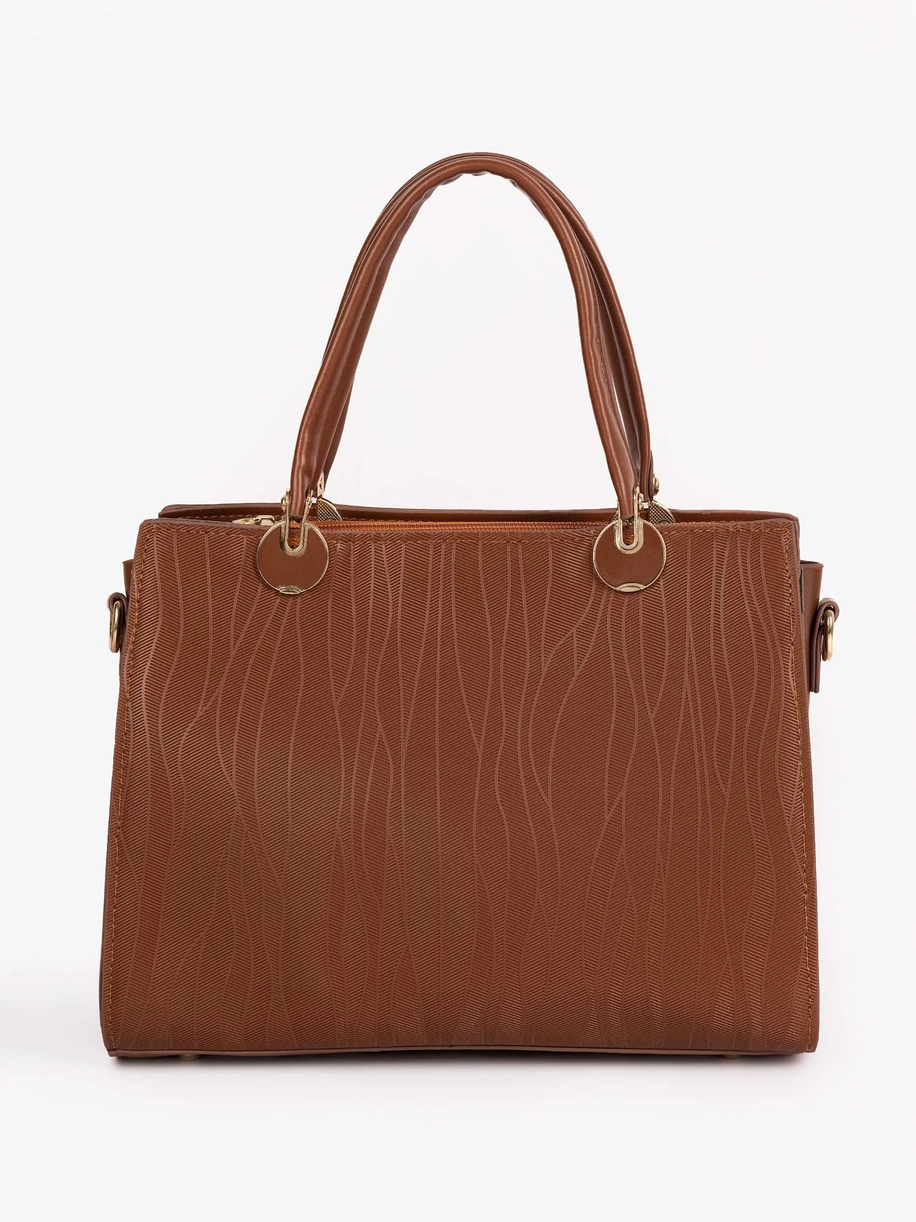 Engraved Texture Handbag