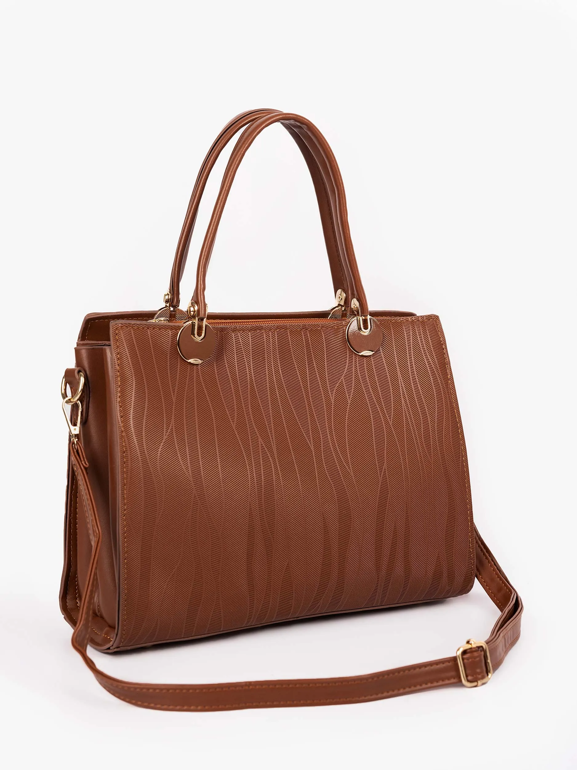 Engraved Texture Handbag