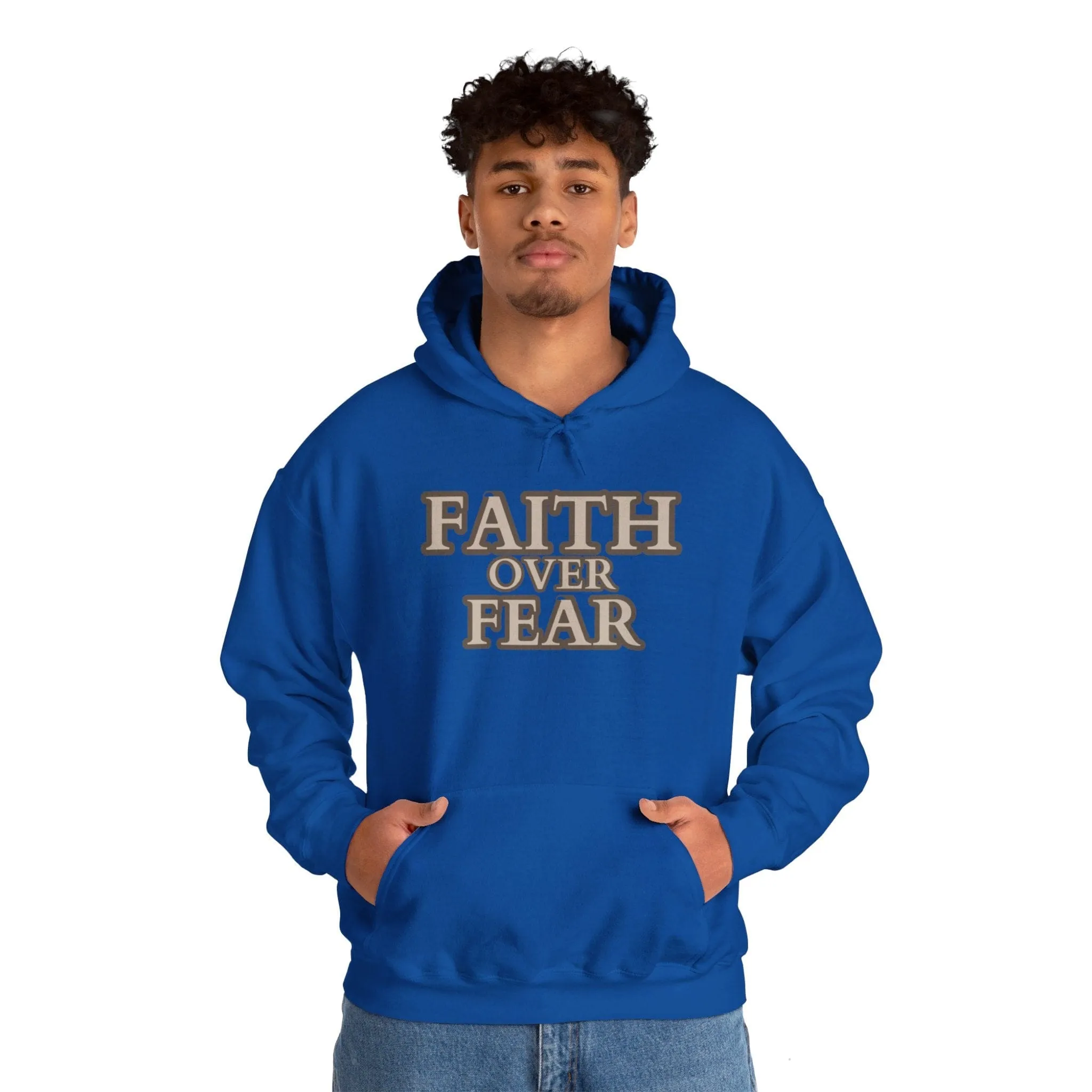 Faith Over Fear Unisex Heavy Blend™ Hooded Sweatshirt