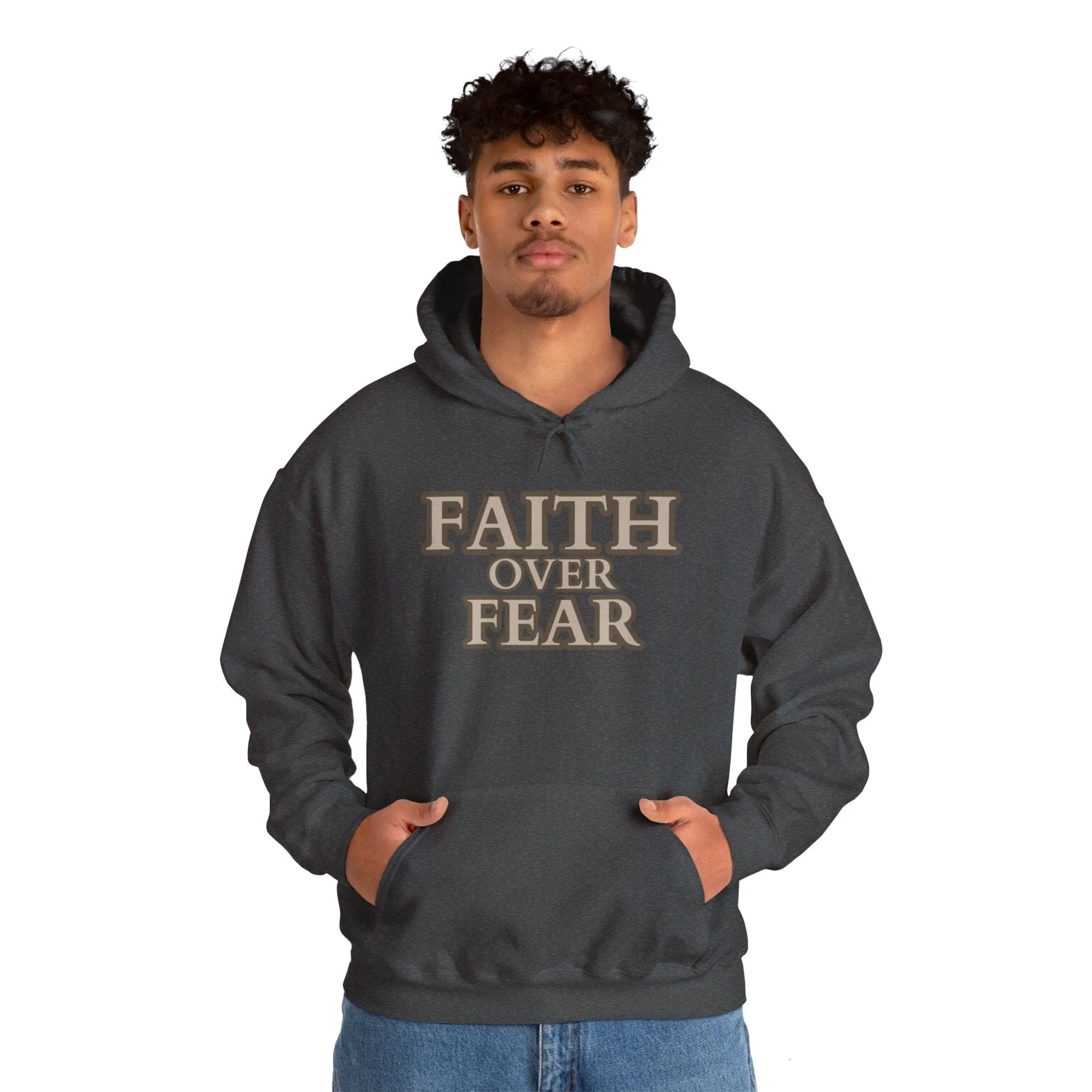 Faith Over Fear Unisex Heavy Blend™ Hooded Sweatshirt