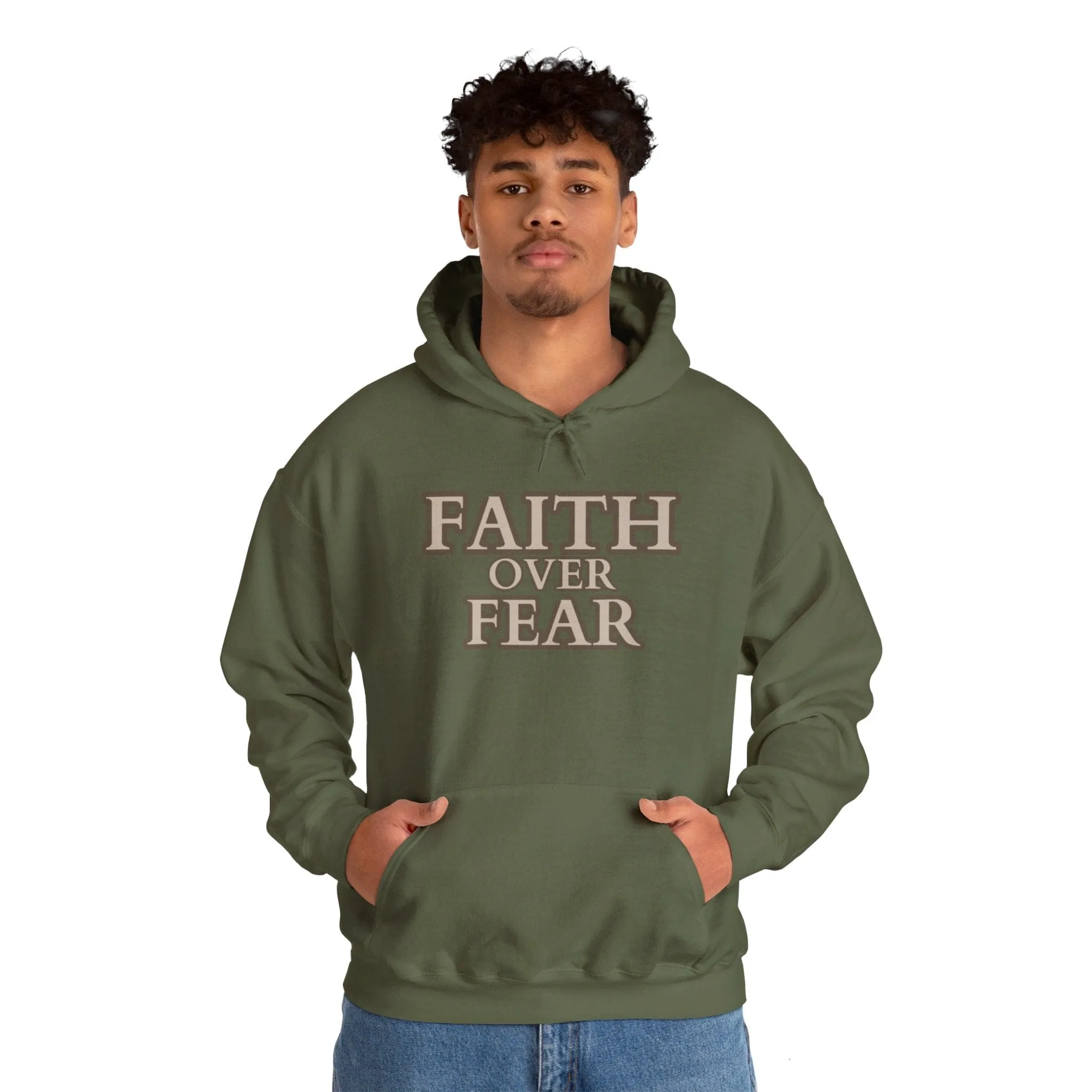 Faith Over Fear Unisex Heavy Blend™ Hooded Sweatshirt