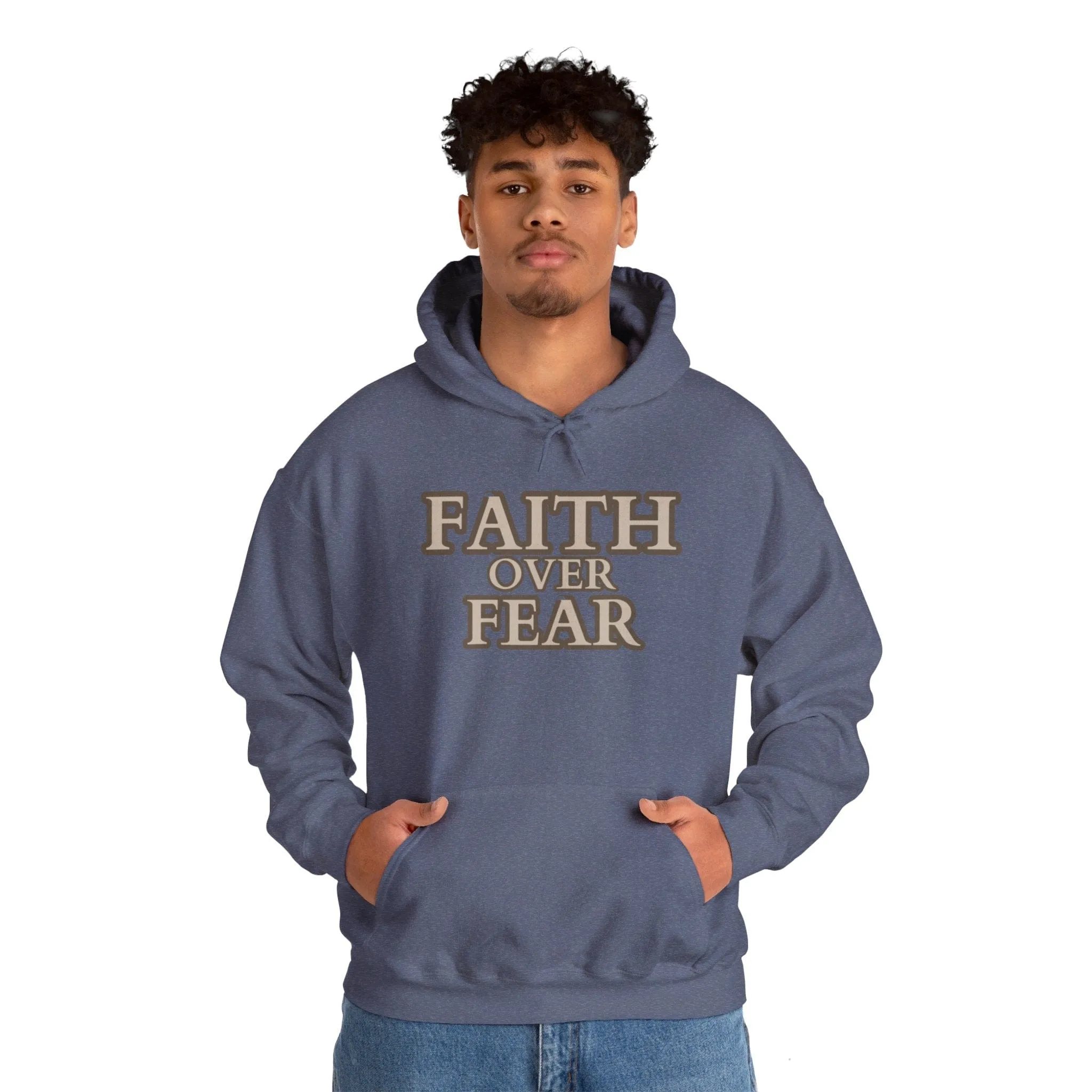 Faith Over Fear Unisex Heavy Blend™ Hooded Sweatshirt