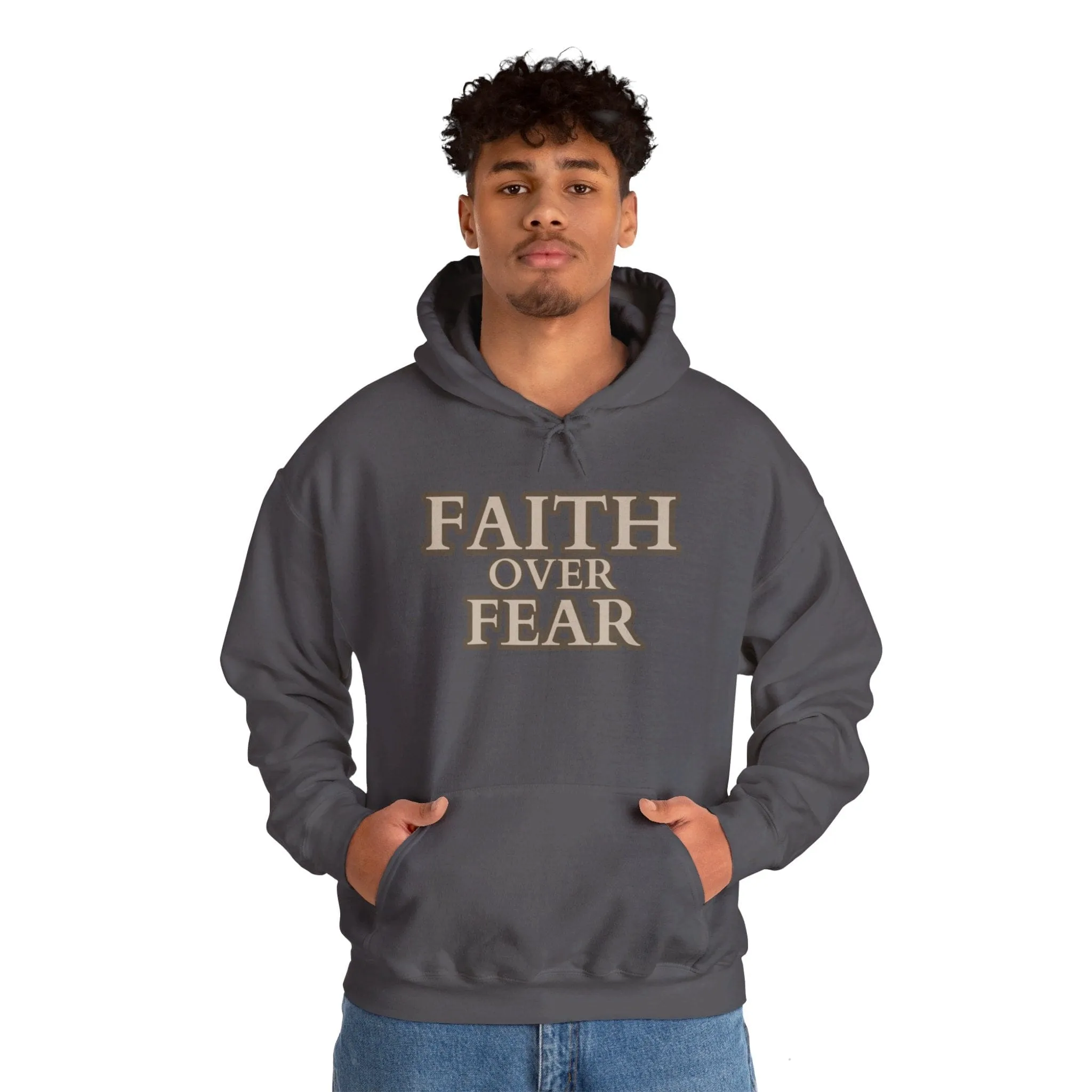 Faith Over Fear Unisex Heavy Blend™ Hooded Sweatshirt