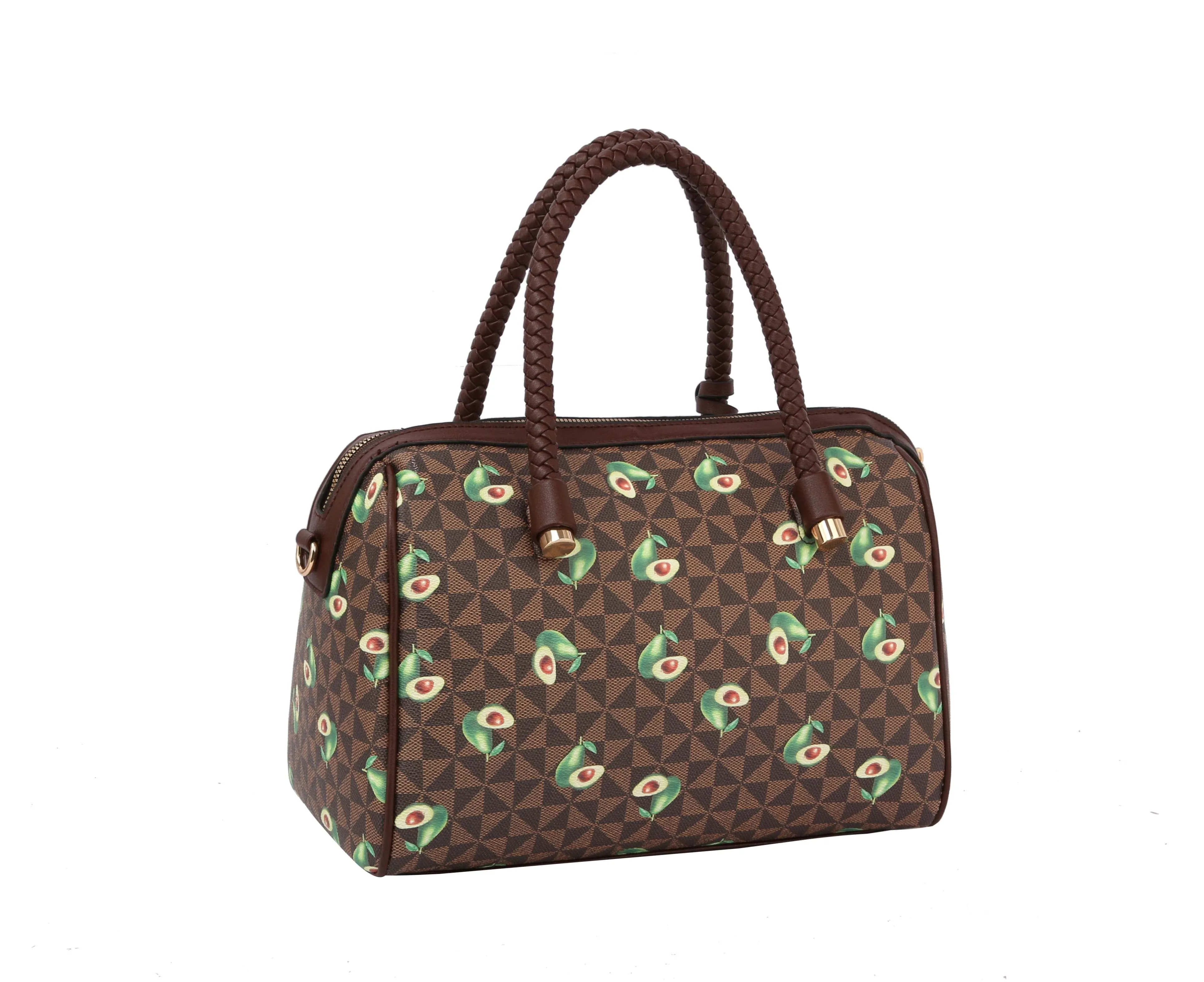 Fashion Monogram Avocado Satchel with Wallet