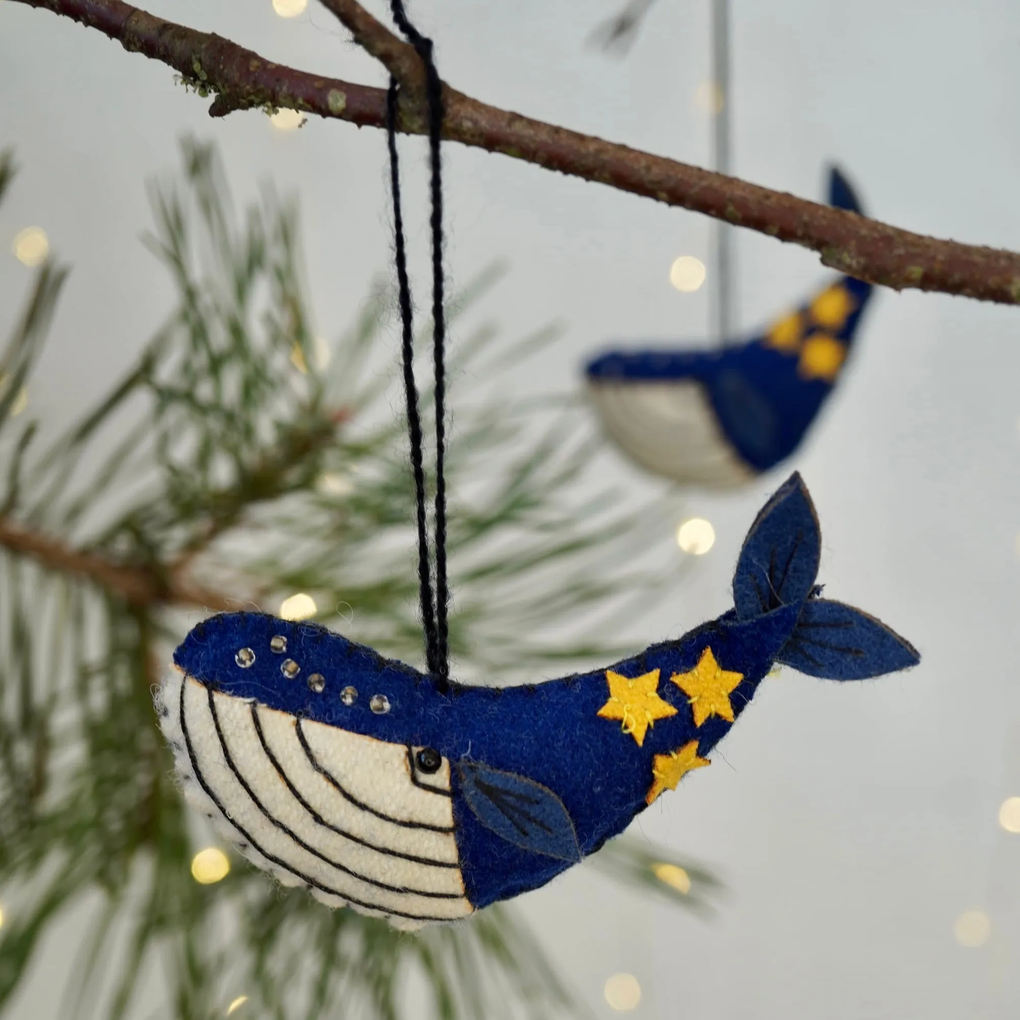 Felt Starry Whale