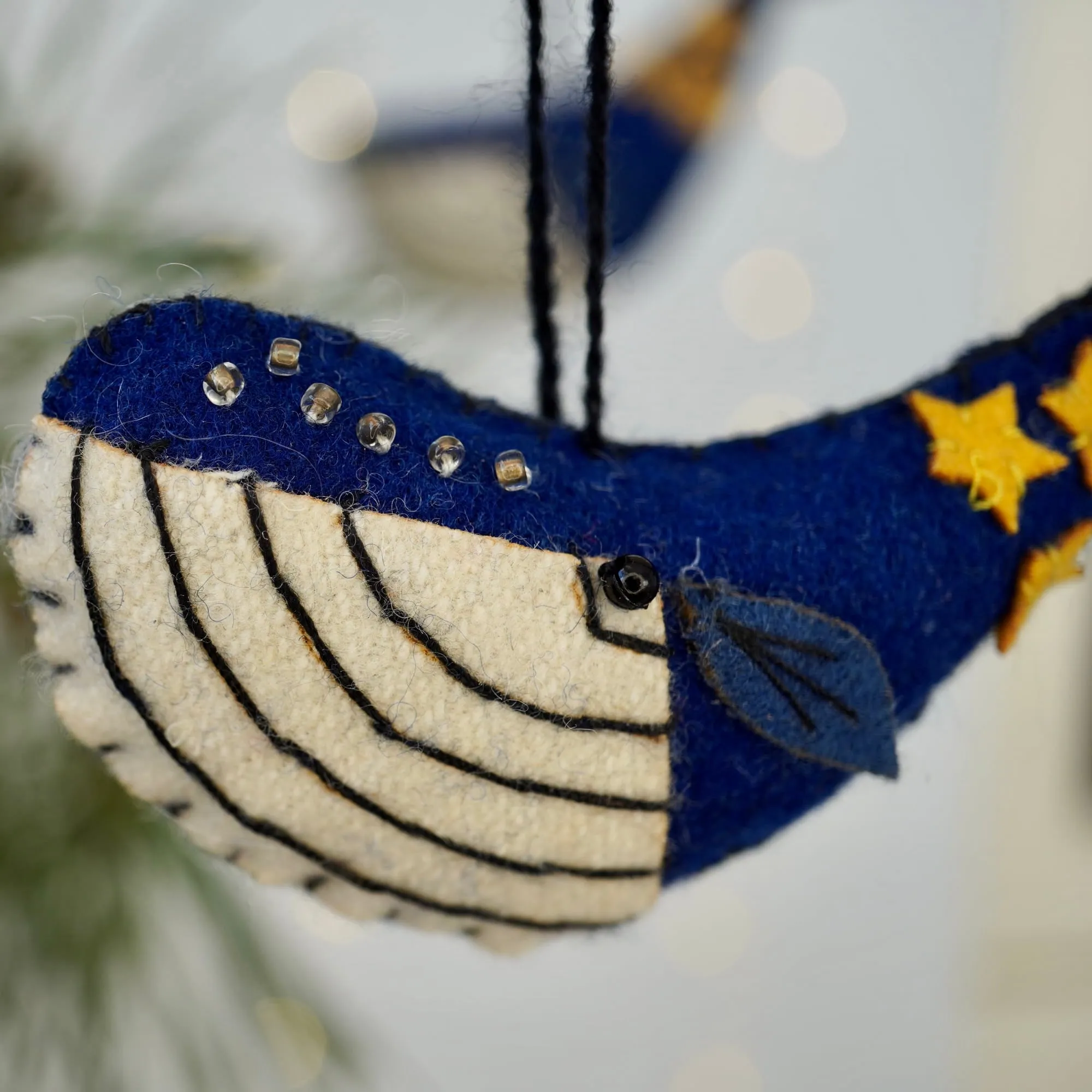Felt Starry Whale