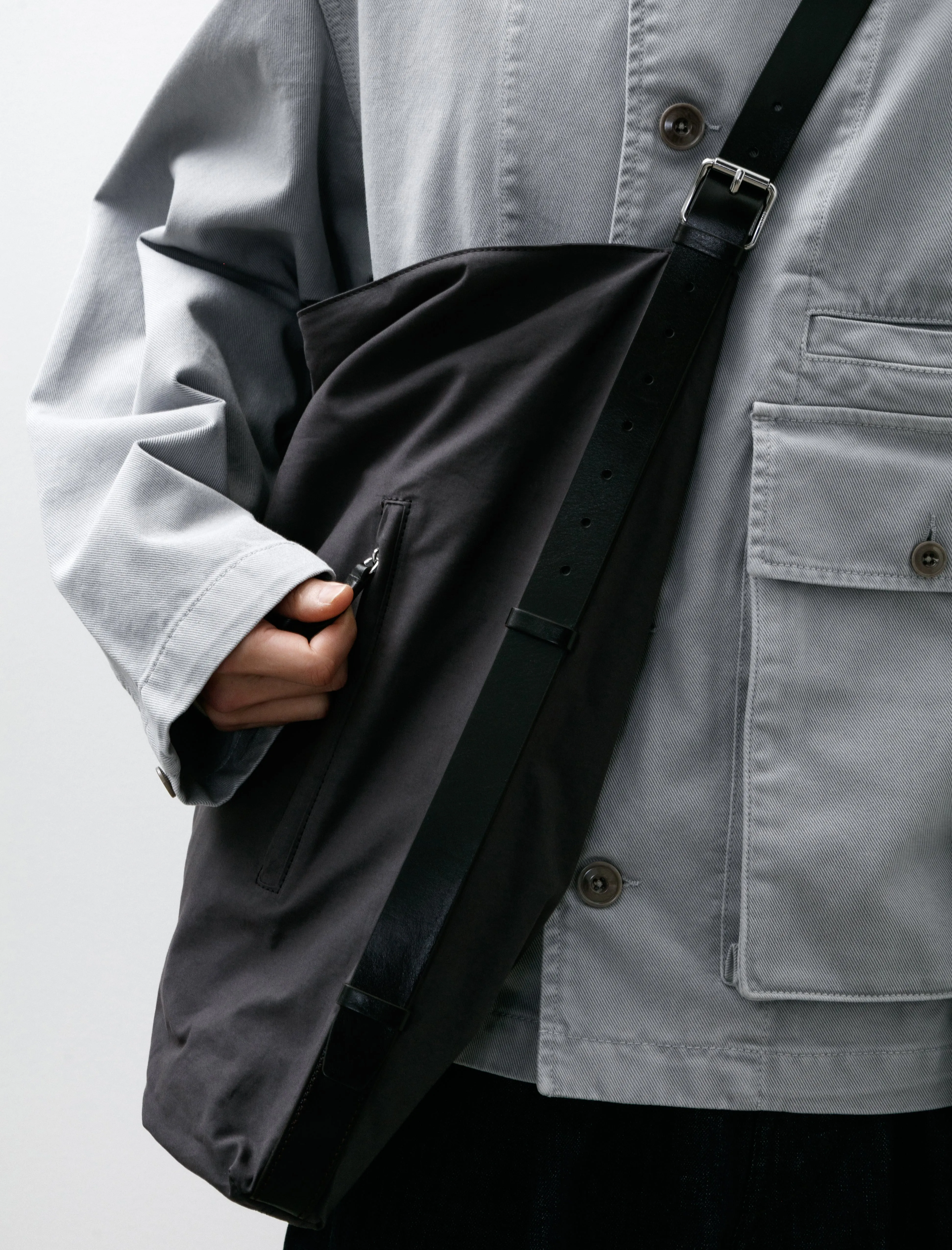 Flag Hobo Bag Ash Black