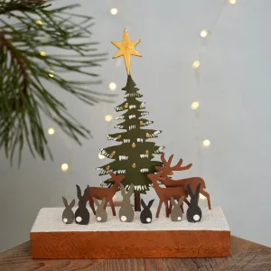 Forest Christmas Scene