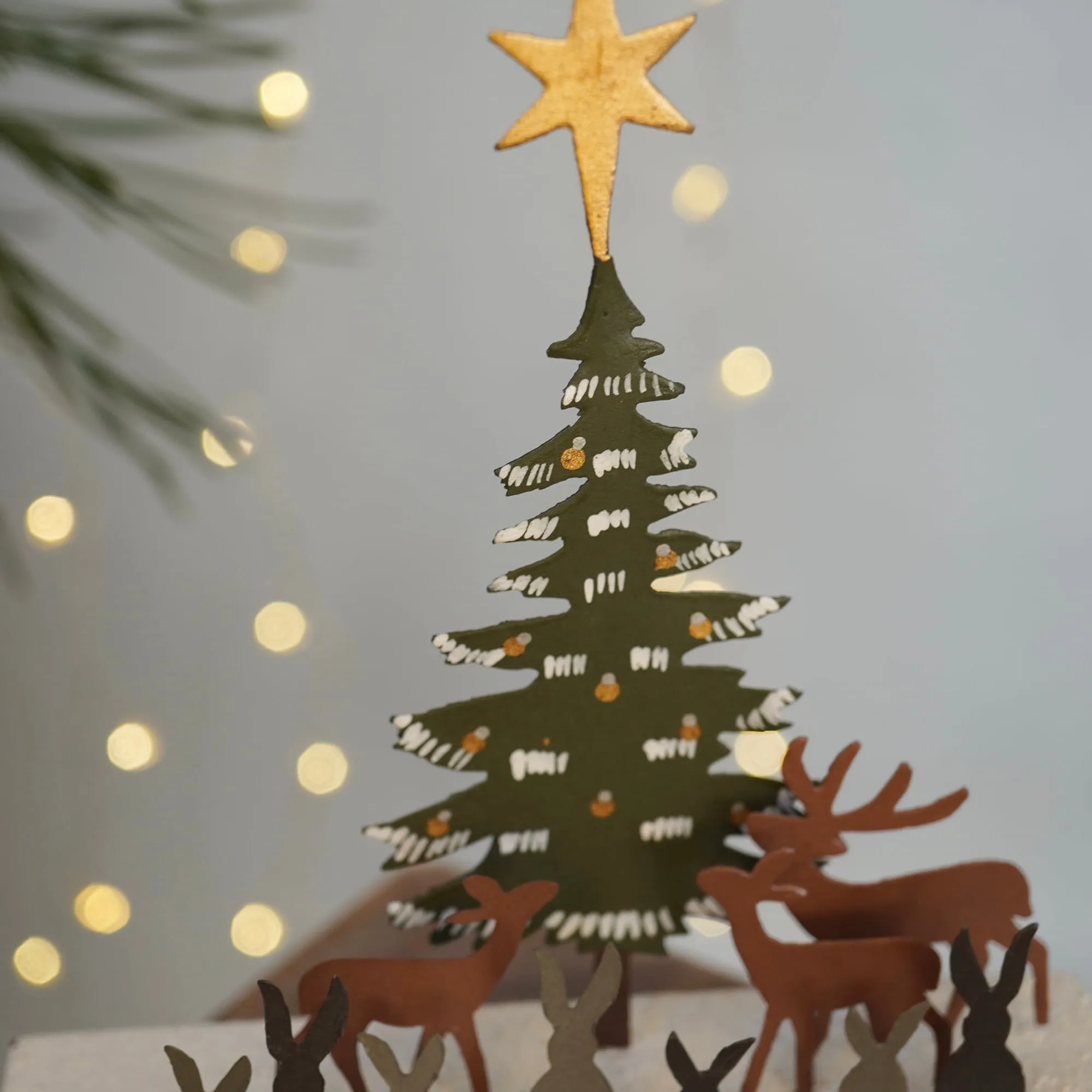 Forest Christmas Scene