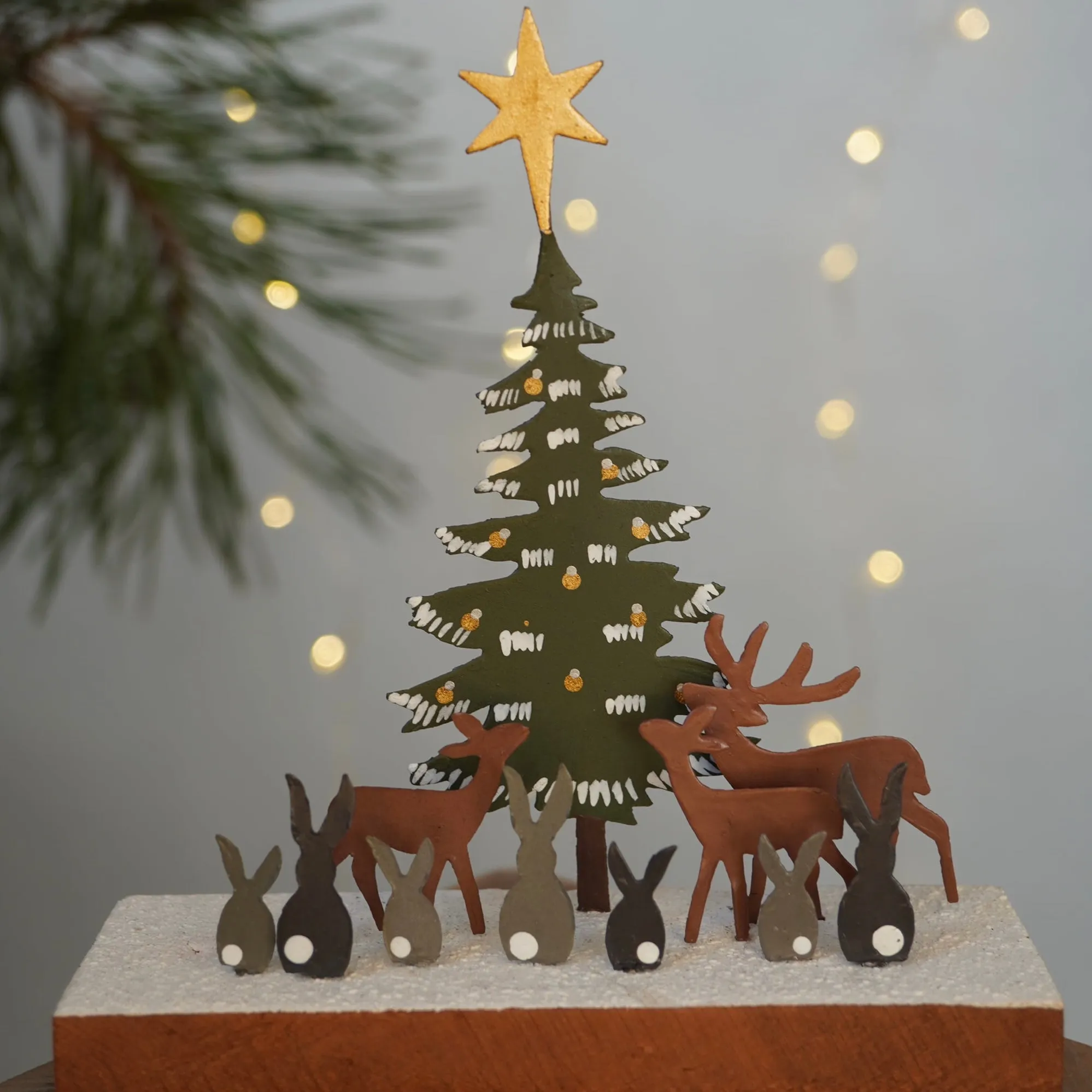 Forest Christmas Scene