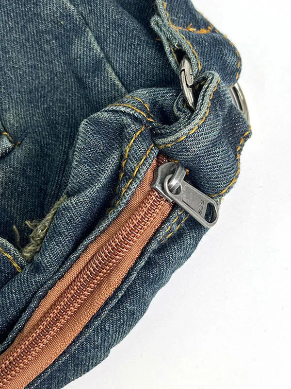 Fringed Split-Joint Zipper Handbags Crossbody Bags Bags