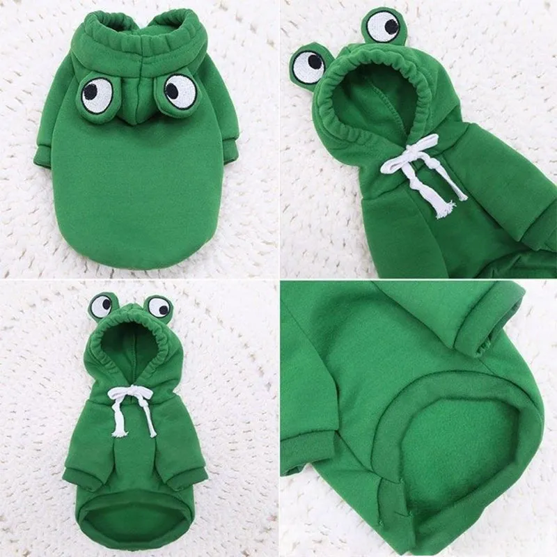 Frog Style Pullover Pet Hoodies