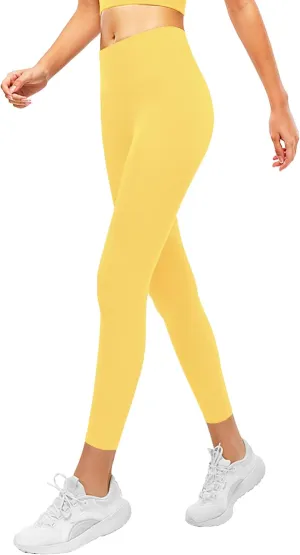 Girls Athletic Leggings Kids Lounge Workout Yoga Pants Solid Color High Waist Dance Running Active Tight for Teen
