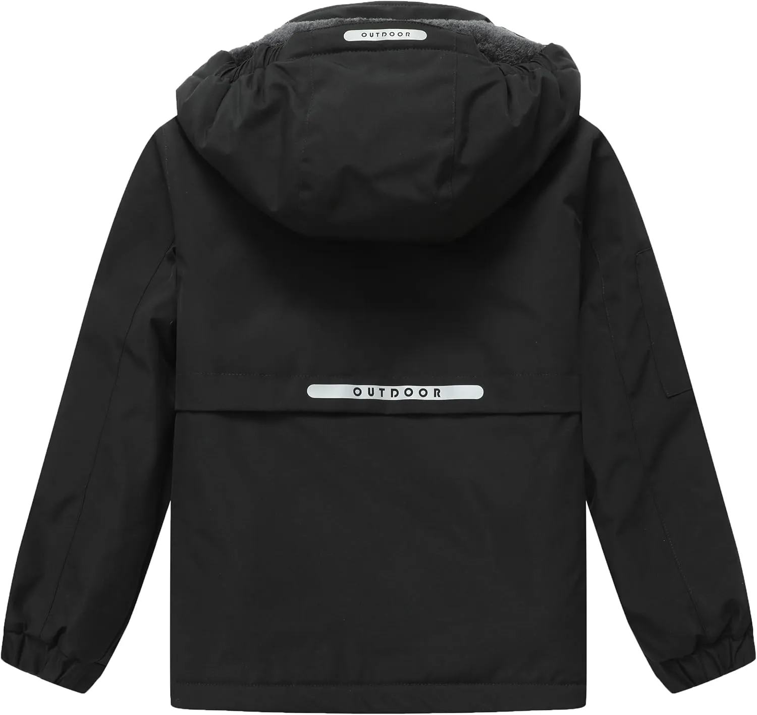 Girl's Ski Jacket Winter Outdoor Warm Snow Coat Kid's Snowboarding Windproof Jacket with Hood