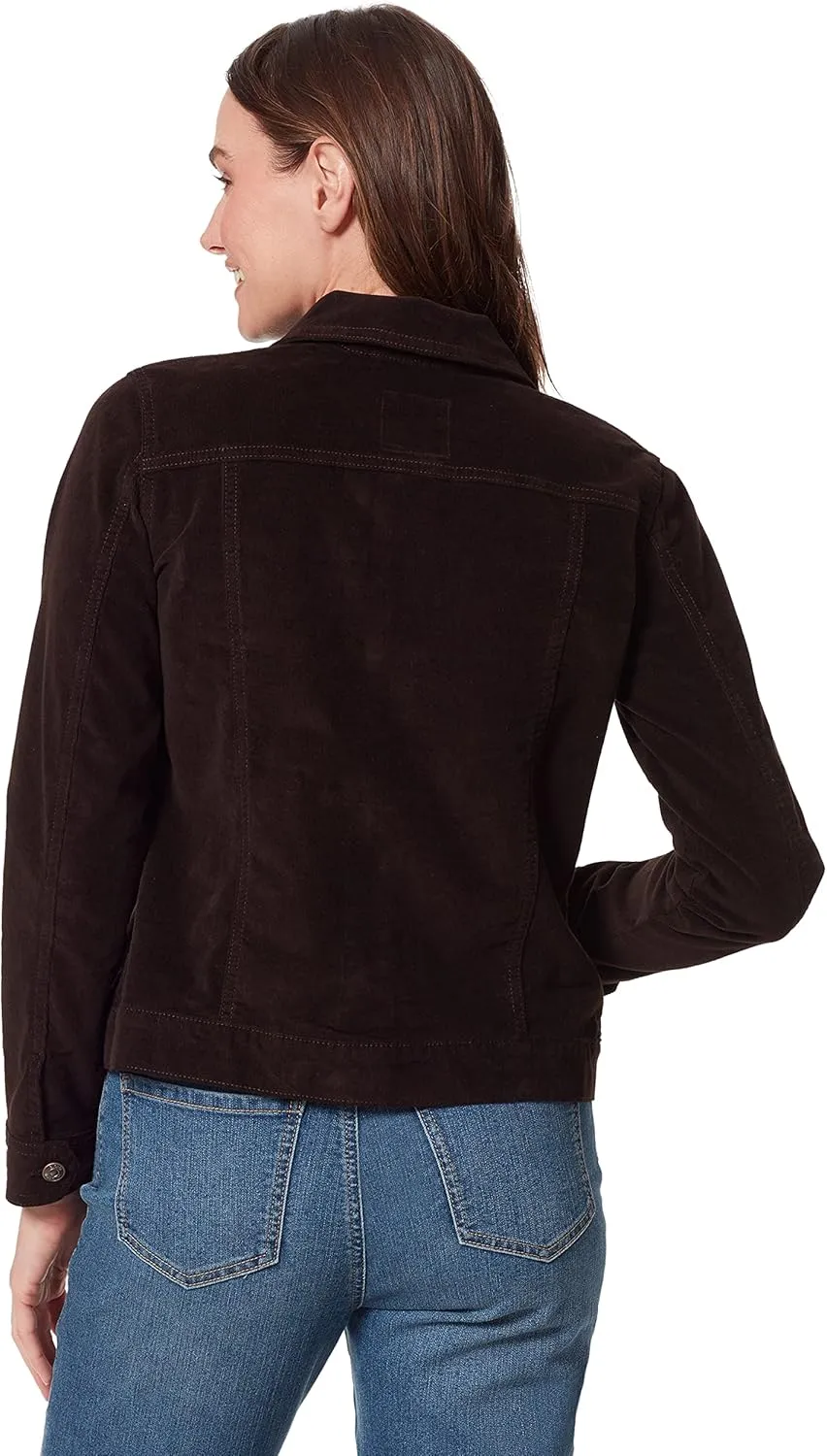 Gloria Vanderbilt Women's Amanda Corduroy Jean Jacket Standard