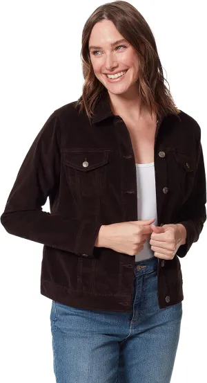 Gloria Vanderbilt Women's Amanda Corduroy Jean Jacket Standard