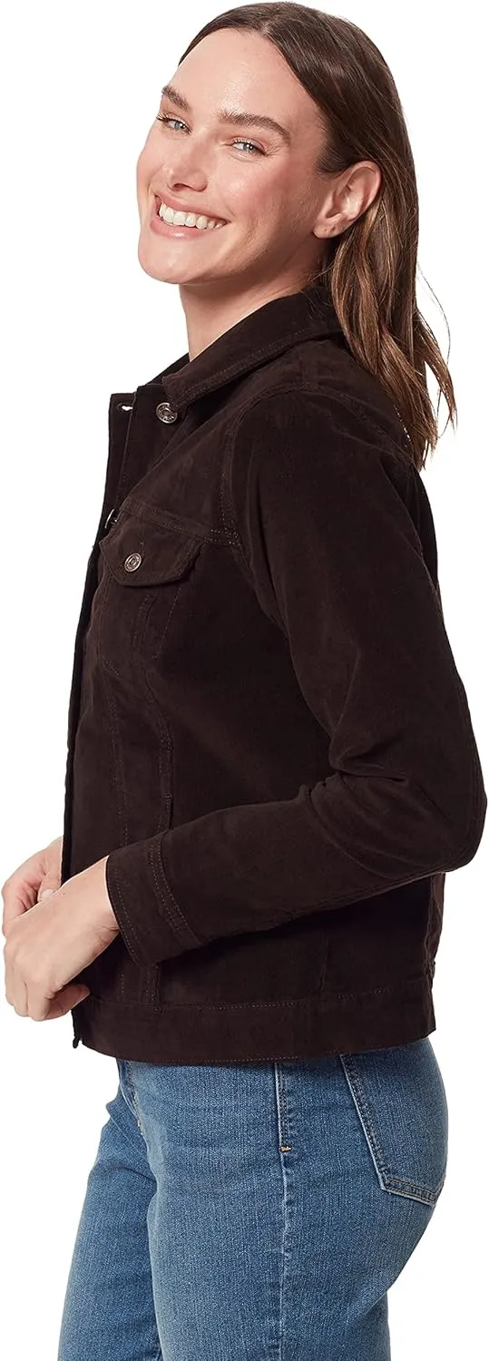 Gloria Vanderbilt Women's Amanda Corduroy Jean Jacket Standard