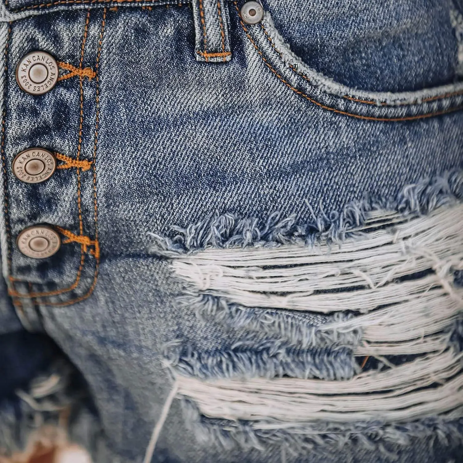 GOKKILRW Womens High Waisted Denim Shorts Casual Ripped Mid Rise Summer Hot Short Jeans Fray Distressed Stretchy Jean Shorts
