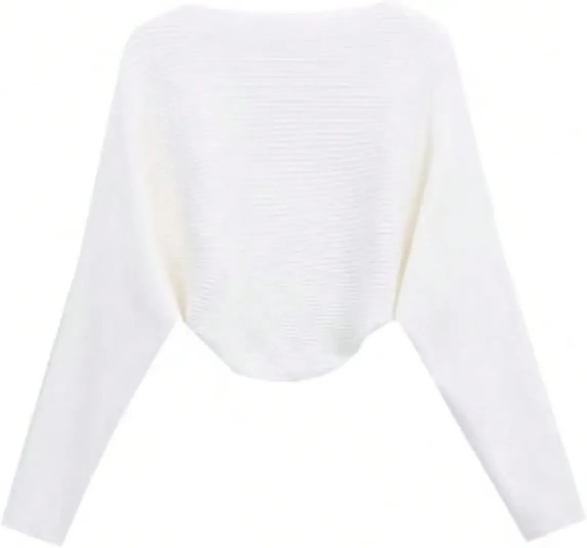 GORGLITTER Women's Long Sleeve Bolero Shrug Open Front Knit Cropped Cardigan Sweater Shrugs