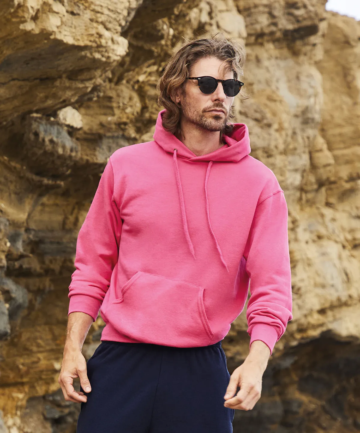 Heather Royal - Classic 80/20 hooded sweatshirt