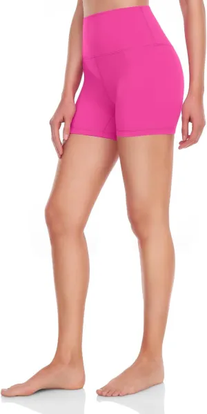 HeyNuts Essential/Workout Pro Biker Shorts for Women, High Waisted Workout Gym Compression Yoga Spandex Shorts 4''/ 6''/ 8''
