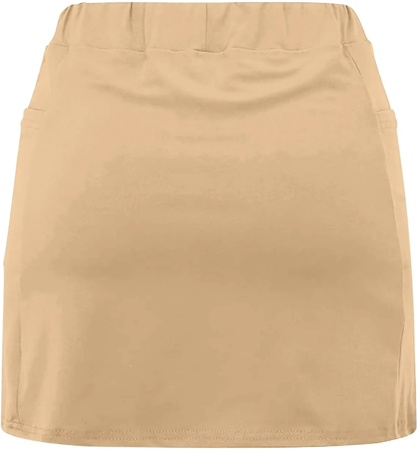 High Waisted Tennis Skirt for Women with Inner Shorts Plus Size Athletic Skorts Solid Casual Workout Built-in Shorts
