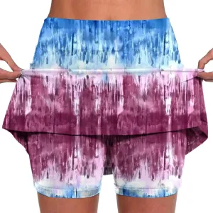 hlysgo Athletic Skirt with Shorts Womens High Waisted Tennis Skirt Plus Size Skort Shorts for Running Golf Workout Sports