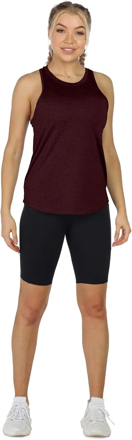 icyzone Women's Racerback Workout Tank Tops - Athletic Yoga Tops, Running Exercise Gym Shirts (Pack of 3)