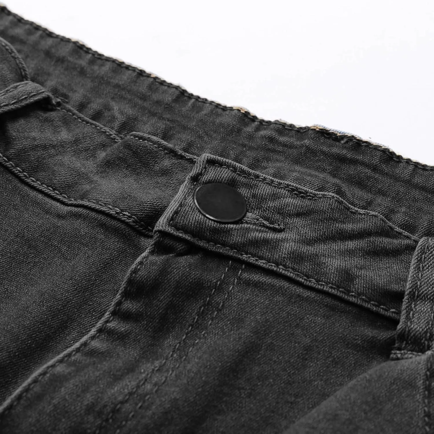 Jean Shorts for Women High Waisted Trendy Casual Summer Fold Hem Stretchy Baggy Long Knee Length Bermuda Denim Shorts