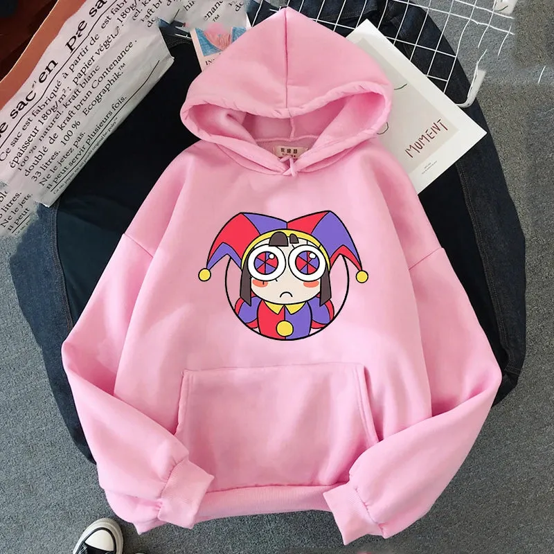 Lady Glams THE AMAZING DIGITAL CIRCUS Hoodie: Where Fashion Meets Whimsy