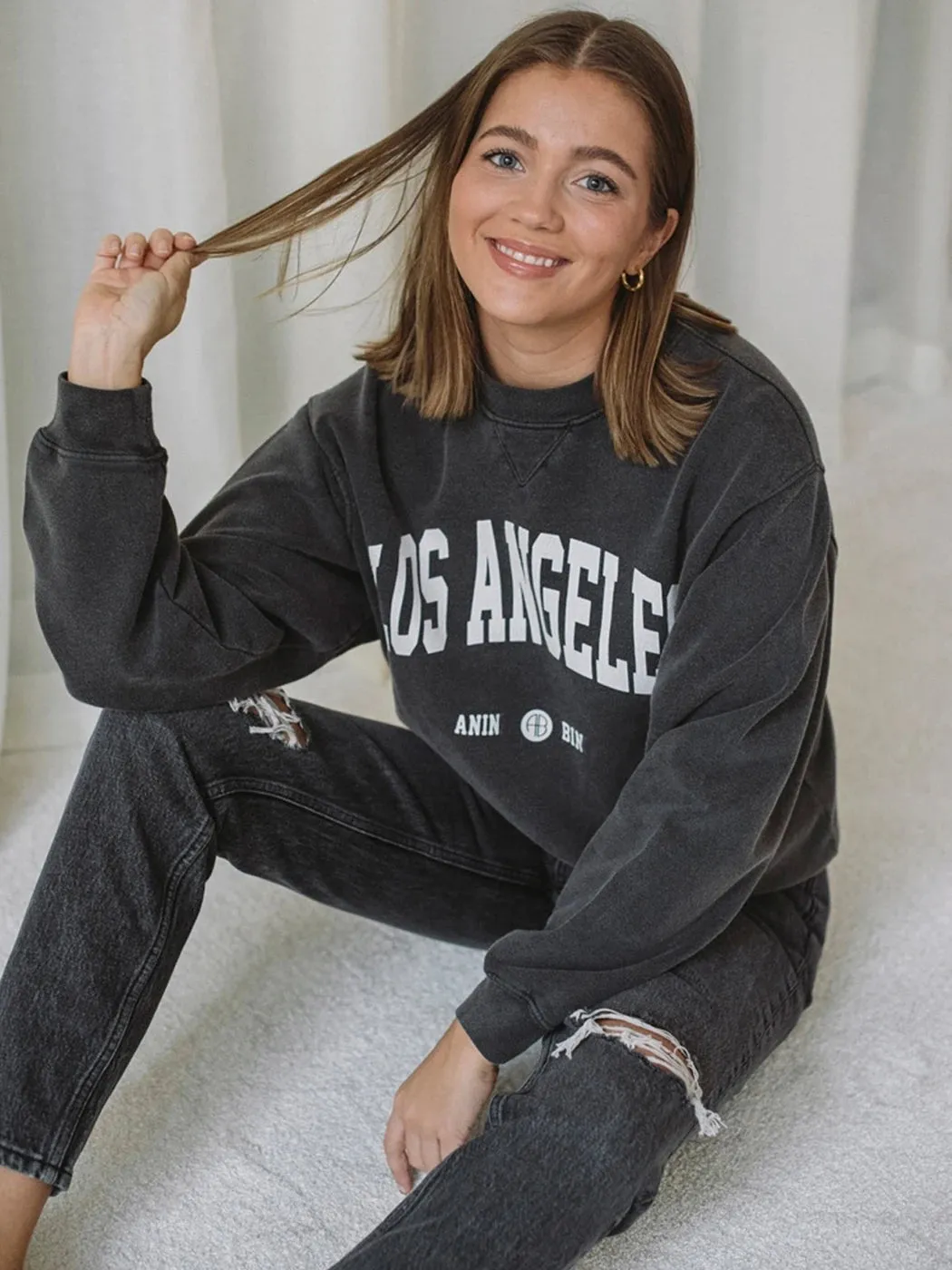 Lady Glams Washed Vintage Sweatshirts for Women