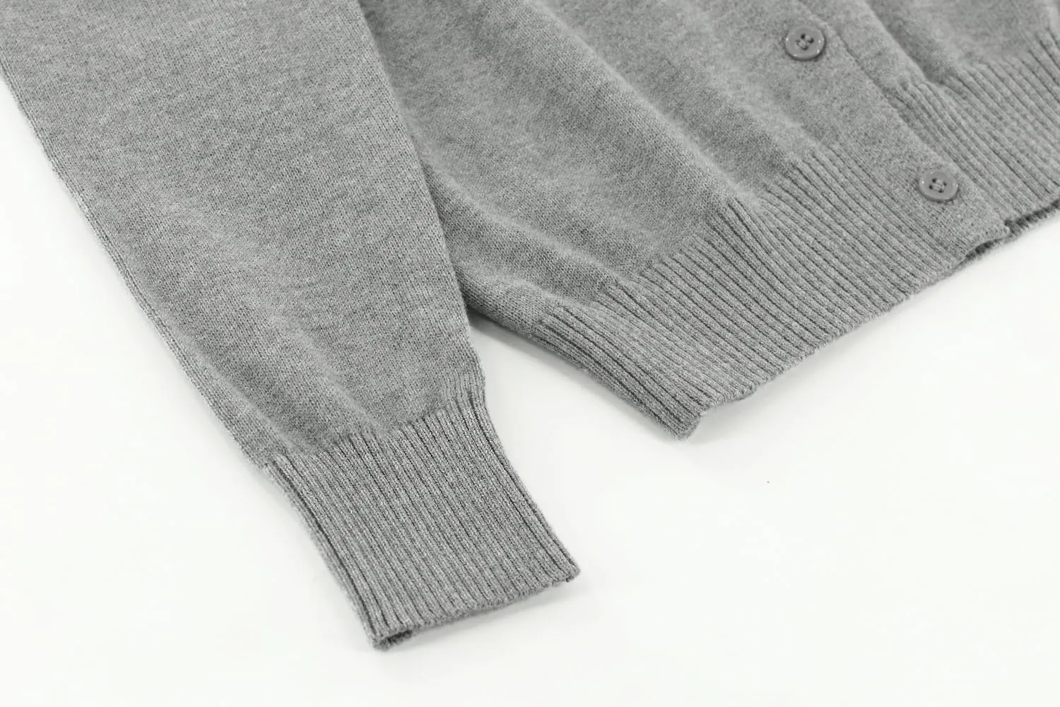 Little Kid Girls Cardigan Sweaters School Uniforms Cotton Crew Neck Knit Sweater Toddler 4Years -14 Years