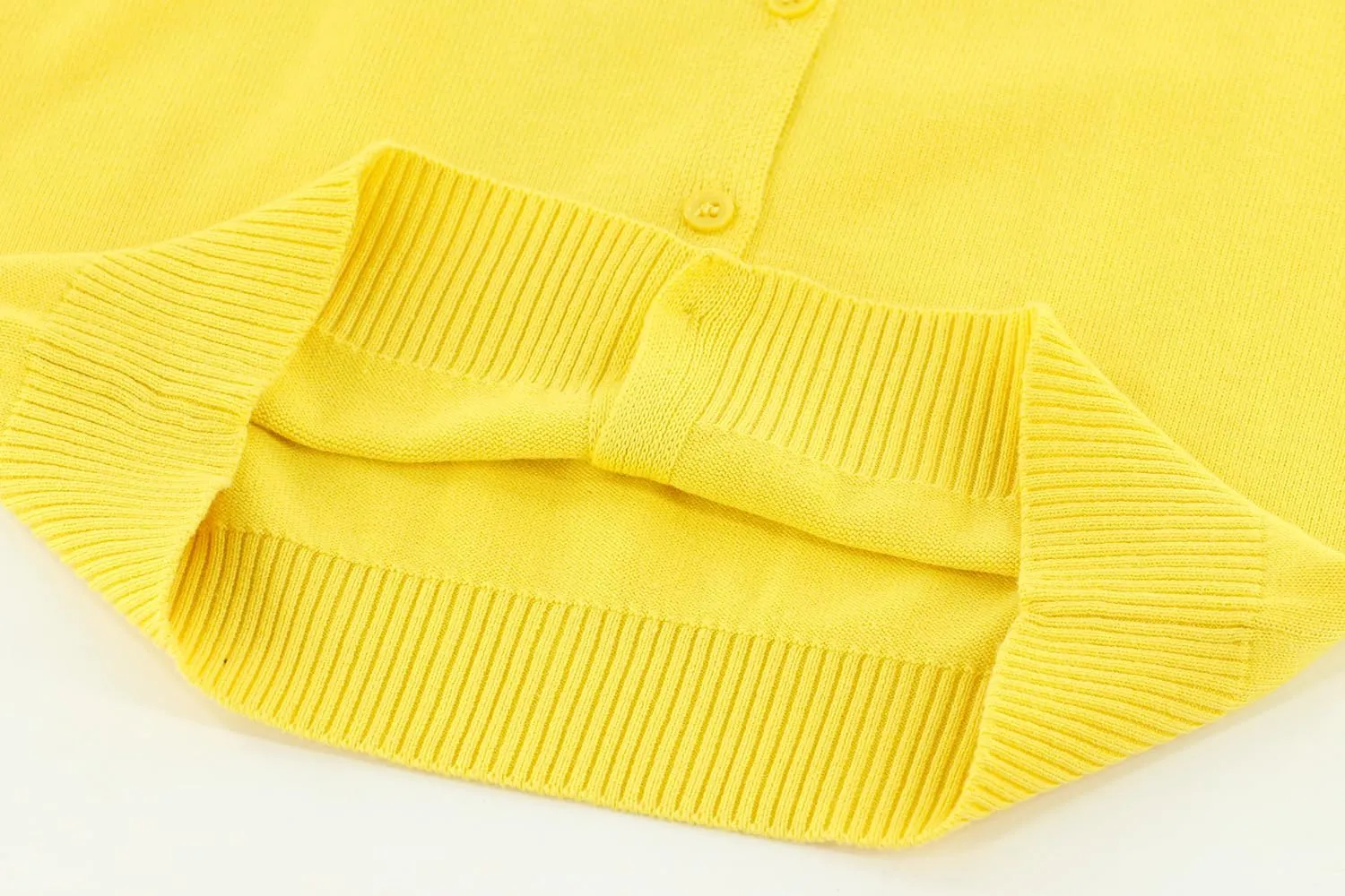 Little Kid Girls Cardigan Sweaters School Uniforms Cotton Crew Neck Knit Sweater Toddler 4Years -14 Years
