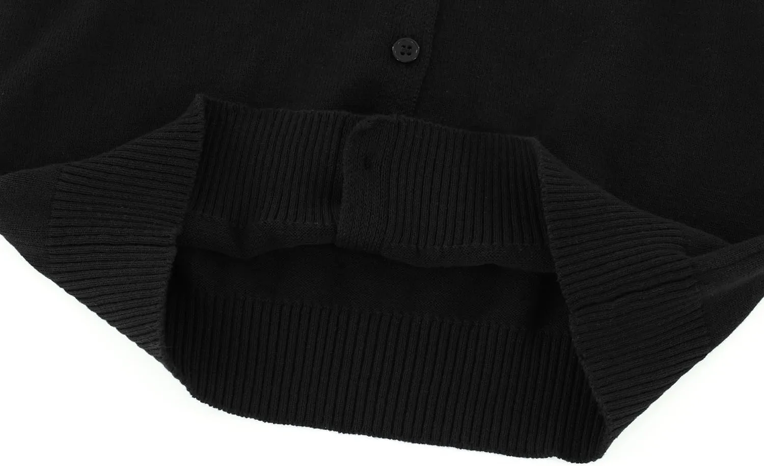 Little Kid Girls Cardigan Sweaters School Uniforms Cotton Crew Neck Knit Sweater Toddler 4Years -14 Years