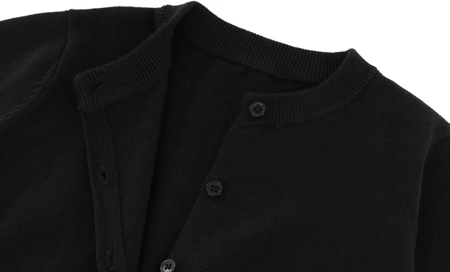 Little Kid Girls Cardigan Sweaters School Uniforms Cotton Crew Neck Knit Sweater Toddler 4Years -14 Years