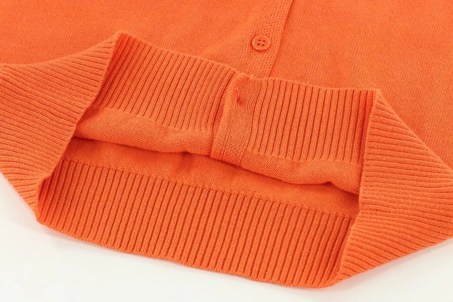 Little Kid Girls Cardigan Sweaters School Uniforms Cotton Crew Neck Knit Sweater Toddler 4Years -14 Years