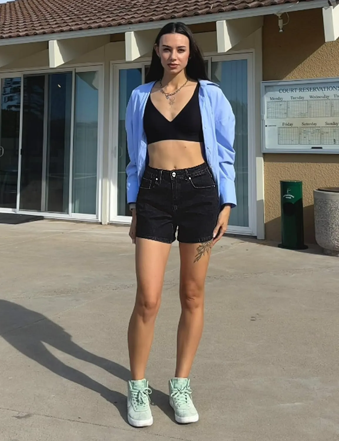 luvamia Jean Shorts for Women High Waisted Trendy Summer Casual Wide Leg Stretchy Denim Jorts Distressed Cut Off Shorts