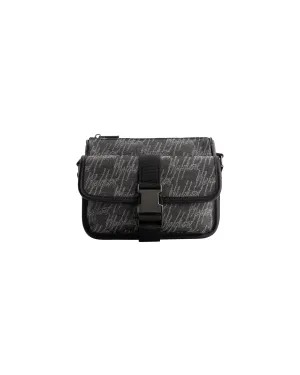 Malelions Monogram Messenger Bag | Black