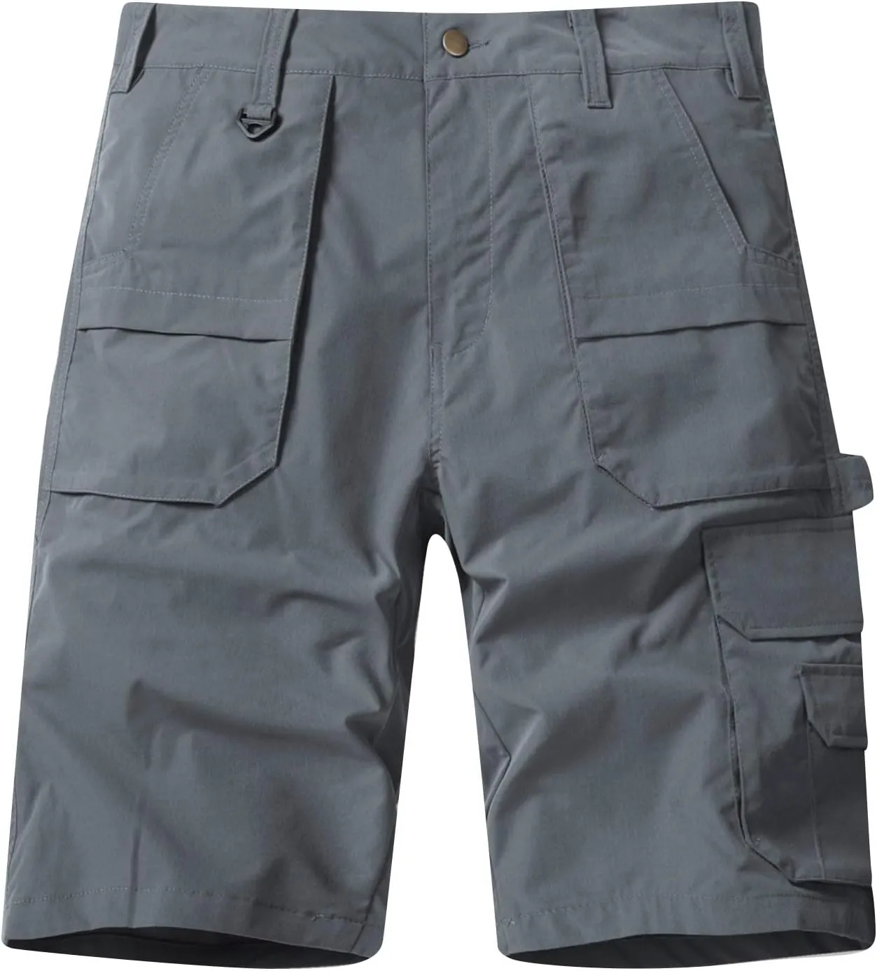 Men's Big and Tall Casual Outdoor Hiking Joggers Summer Cargo Shorts with Zipper Pckets