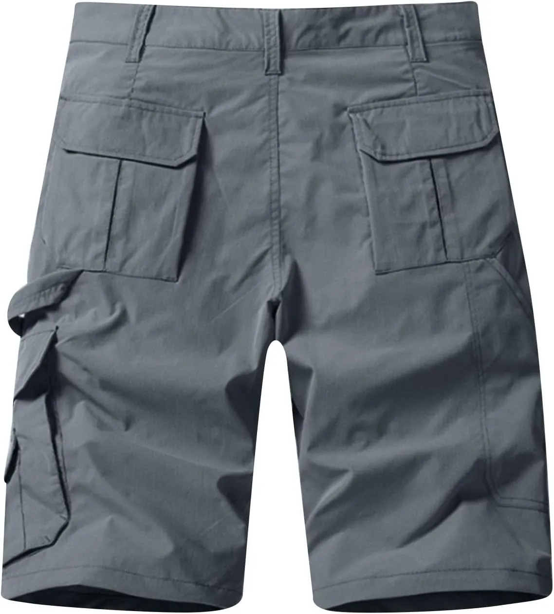 Men's Big and Tall Casual Outdoor Hiking Joggers Summer Cargo Shorts with Zipper Pckets