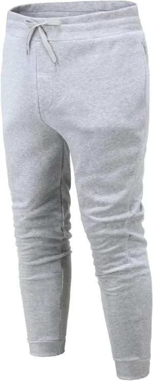 Men's Casual Cotton Sweatpants Elastic Waist Drawstring Joggers Stretch Slim Fit Sport Pants for Men with Pockets