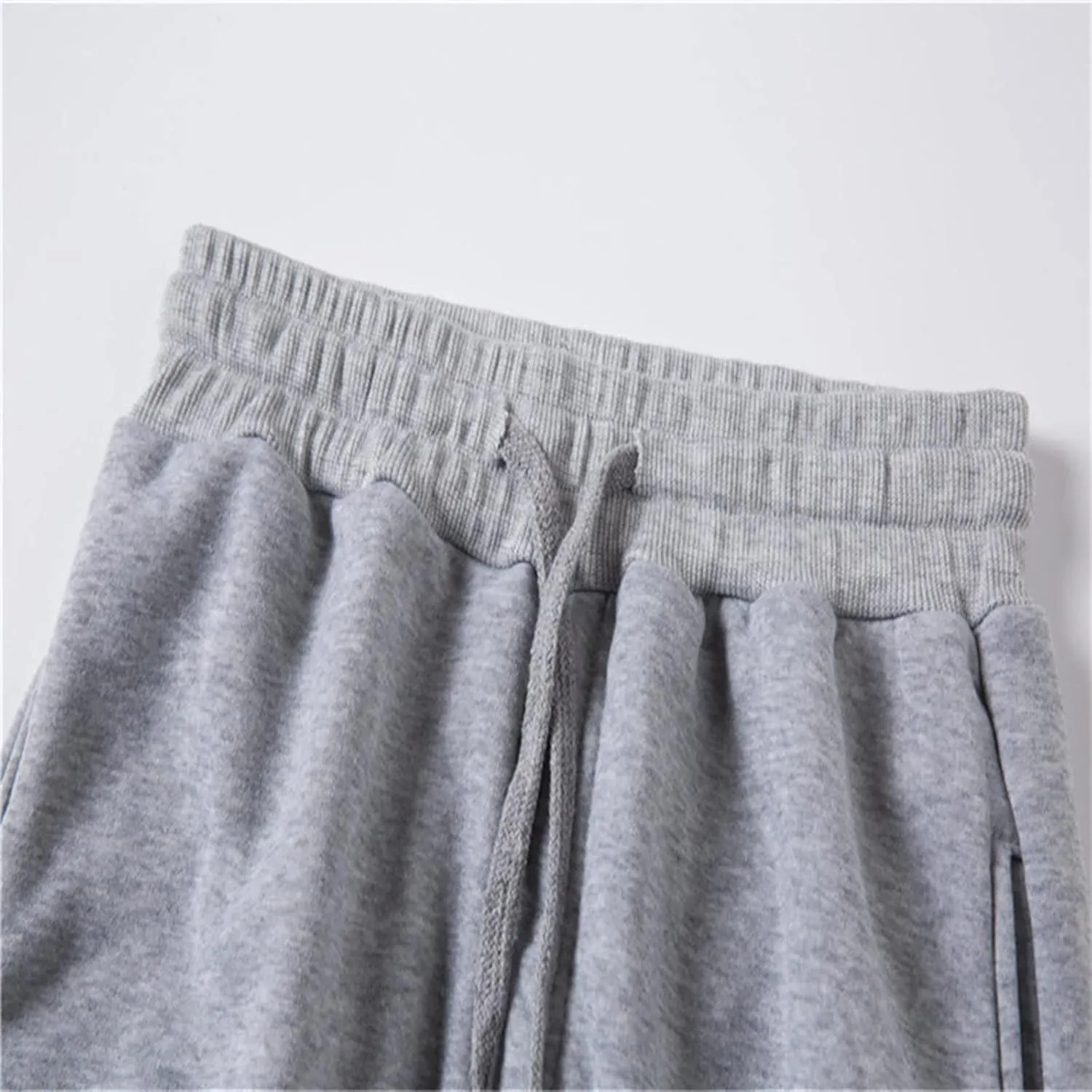 Men's Casual Cotton Sweatpants Elastic Waist Drawstring Joggers Stretch Slim Fit Sport Pants for Men with Pockets