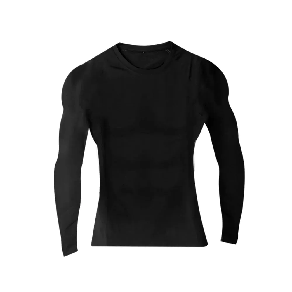 Men‘s Compression Shirts Quick Dry Stretch Shirts Sport Fitness Cycling Running T-Shirts Workout Training Underwear Gym Clothing