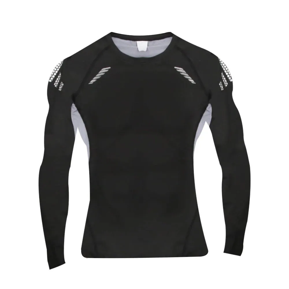 Men‘s Compression Shirts Quick Dry Stretch Shirts Sport Fitness Cycling Running T-Shirts Workout Training Underwear Gym Clothing