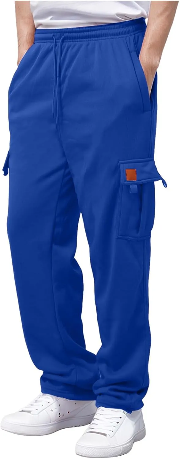 Mens Fashion Pants with Multi-Pocket Mens 2023 Classic Fit Fashion Work Trousers Hiking Outdoor Joggers Cargo Pants