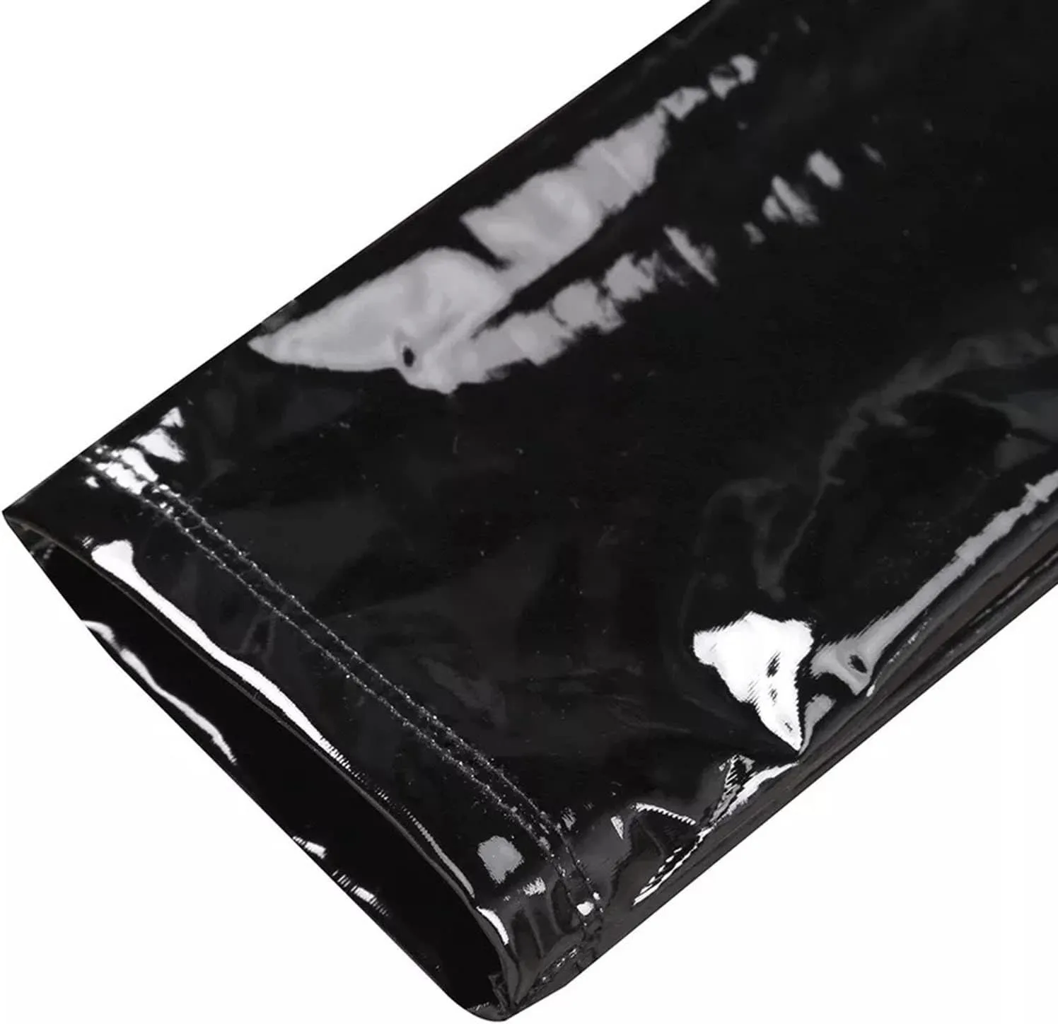 Mens Leather Underwear Sexy Boxer Briefs Front Opening Pouch Low Rise Soft No Show Performance Trunk Lingerie for Men