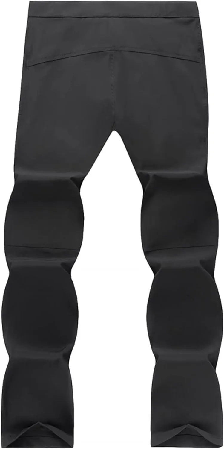 Mens Lightweight Pants Regular Fit Cotton Breathable Outdoor Sport Sweatpants Casual Skinny-Fit Loose Trousers